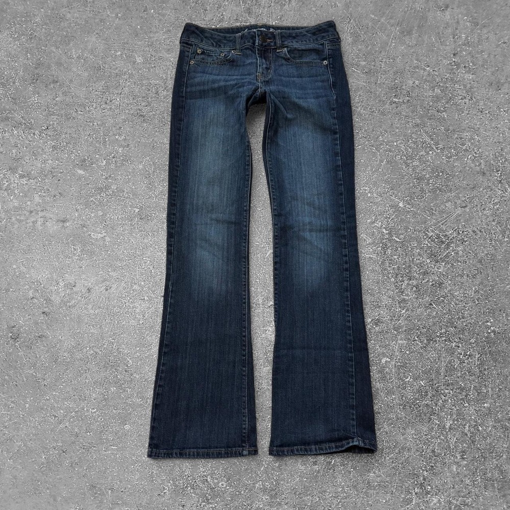 American Eagle Favorite Boyfriend Low Rise Bootcut Jeans Blue Women Size 2